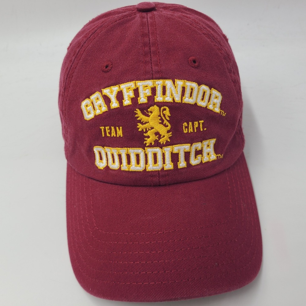Harry Potter Hat Strapback Maroon Yellow White Gryffindor Quidditch Team Men